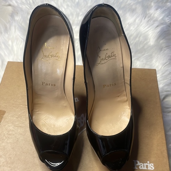 Christian Louboutin Black Patent Pumps - Picture 3 of 16
